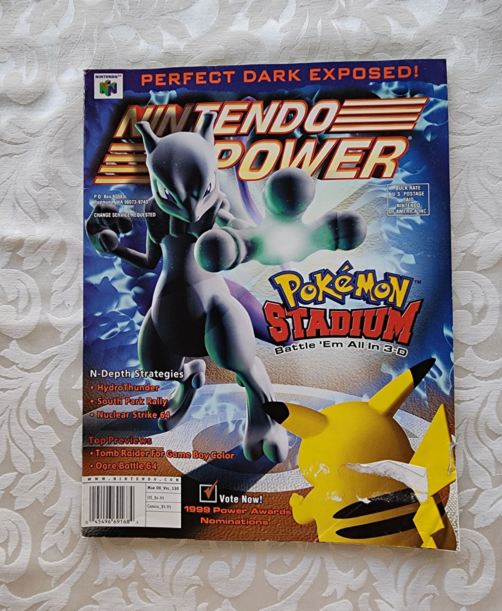 Nintendo Power May 1999 Issue 130 Vol. 130 Pokemon Stadium Nintendo 64, w/POSTER